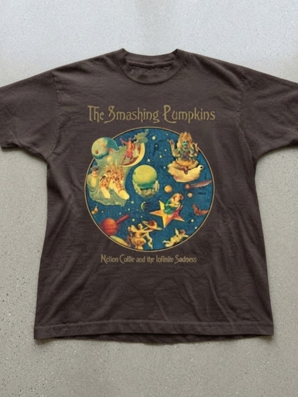 The Smashing Pumpkins Mellon Collie Brown Gildan T-Shirt